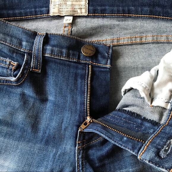 Current/Elliott Stiletto Distressed Skinny Jeans Size 27 Mid Rise Destroy Denim - Picture 8 of 8